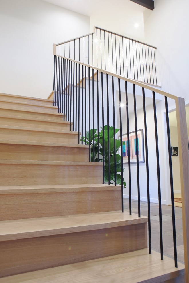 This is an example of a transitional staircase in San Diego.