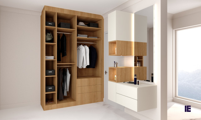 Fitted Modern Walk-in Wardrobe With Dressing Table Set! Inspired Elements - Contemporary - Wardrobe - London - by Inspired Elements Ltd | Houzz UK Fitted Modern Walk-in Wardrobe With Dressing Table Set! Inspired Elements - Contemporary - Wardrobe - London - by Inspired Elements Ltd | Houzz UK