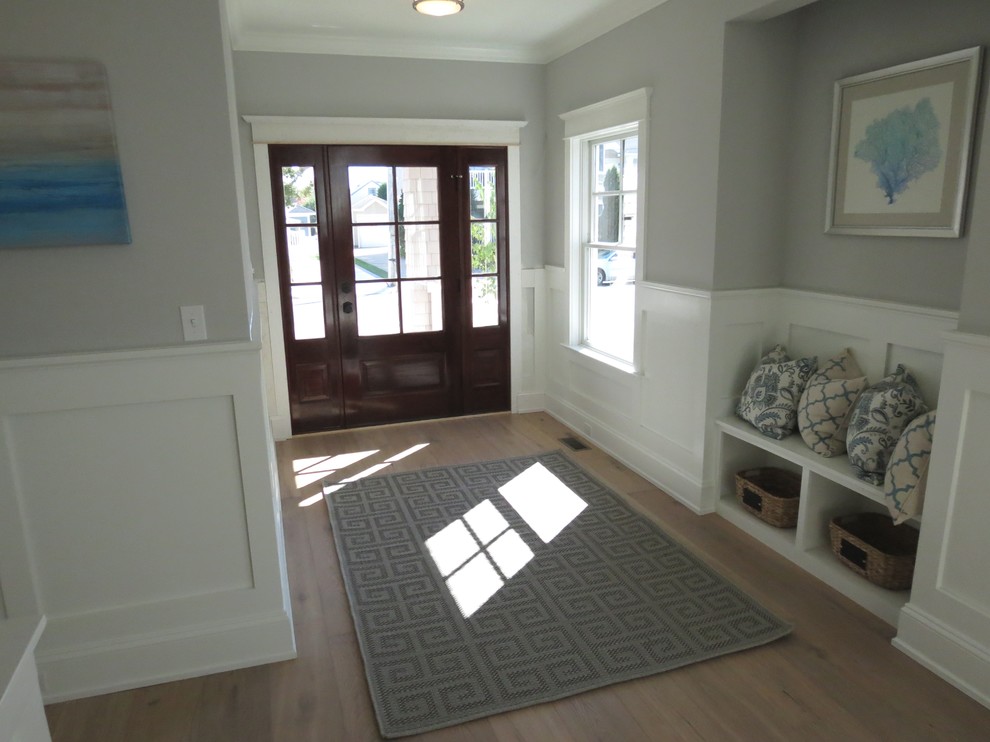 This is an example of a beach style entryway in Philadelphia.
