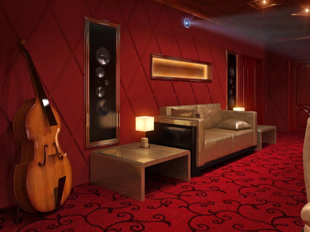 Кинотеатр в частном доме (г.Краснодар)