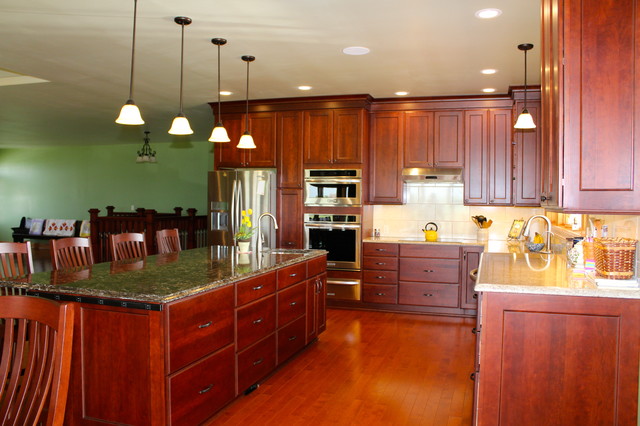 Rich Cherry transitional-kitchen
