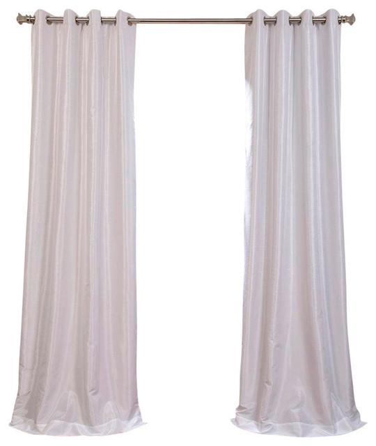 Ice Grommet Blackout Vintage Textured Fauxsilk Dupioni Curtain
