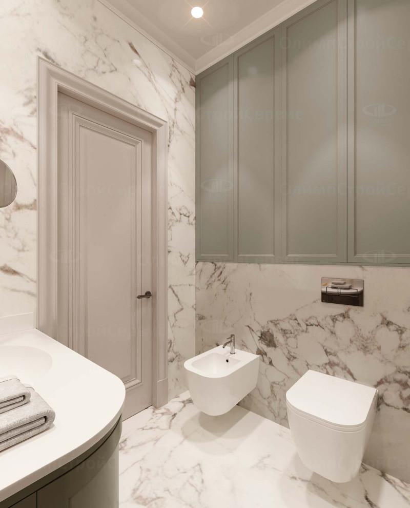 ЖК Врубеля, 4: дизайн интерьера евродвушки 60 кв.м. в стиле «Неоклассика»