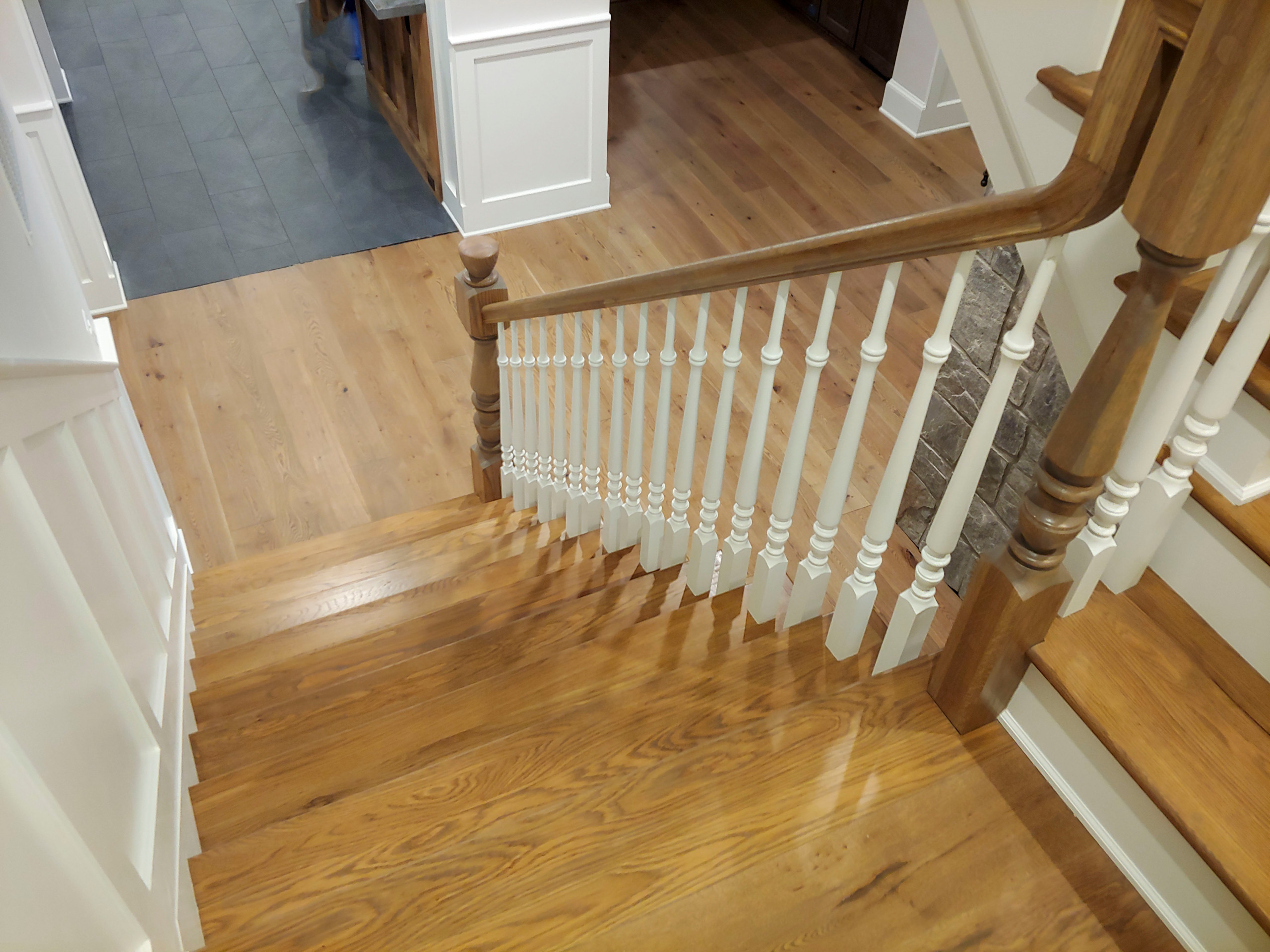 103_Classic Staircase with Stunning Handcrafted Oak Railing System, Aldie VA 201