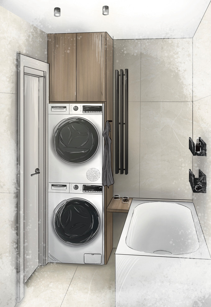 Старый фонд 54 кв.м./ Скетч ванной