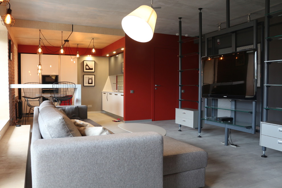 Двухуровневая квартира в стиле лофт/индастриал