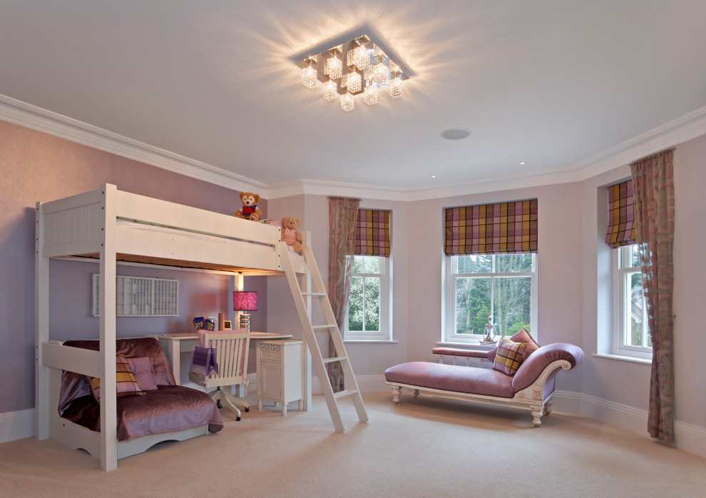 This is an example of a contemporary bedroom in Buckinghamshire.