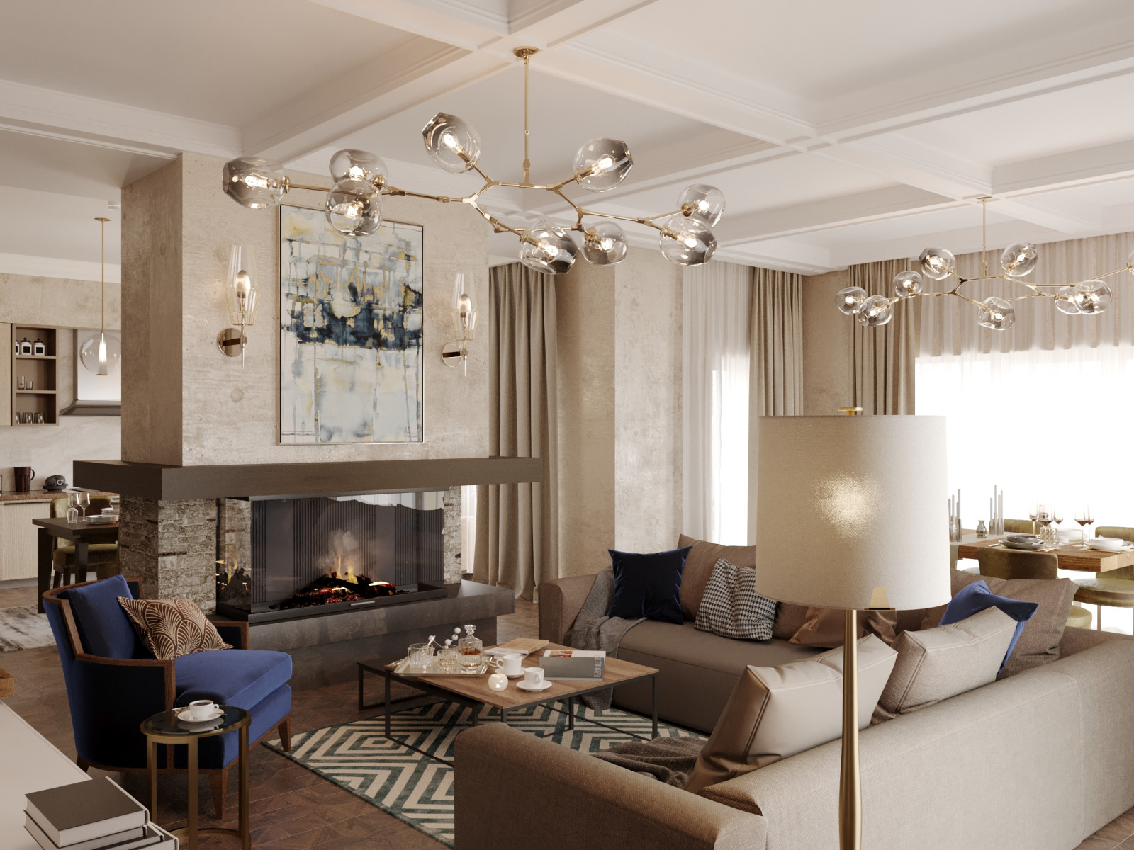 Дизайн интерьера загородный дом Voronezh