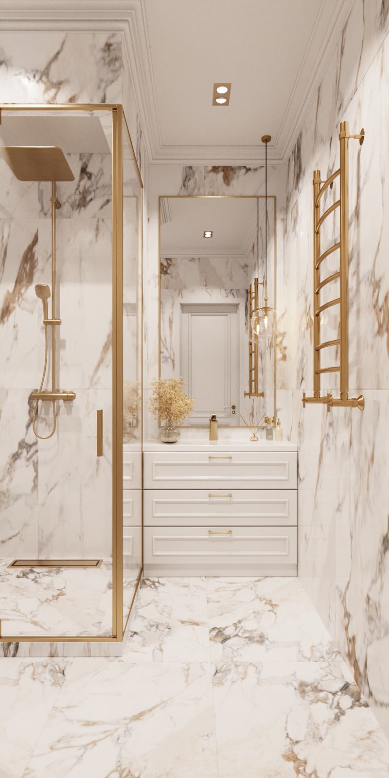 5. Calm classic. Большой санузел