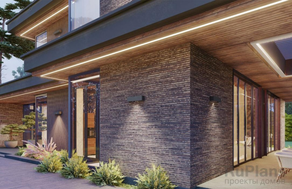 Rg5912 - Двухэтажный дом с зимним садом и гостевым флигелем