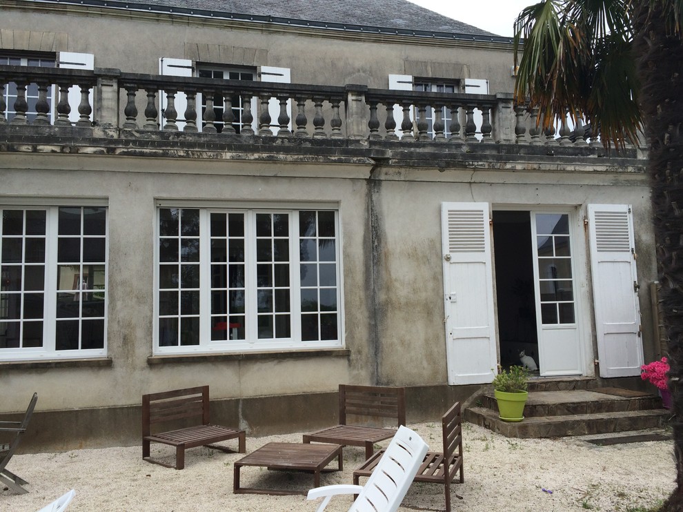 Rénovation de façade d'une belle maison des bords de Loire