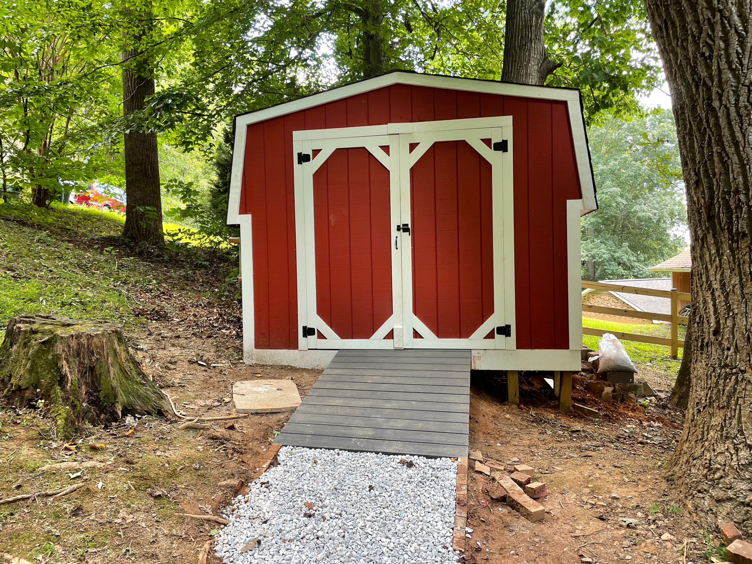 Storage shed remodeling