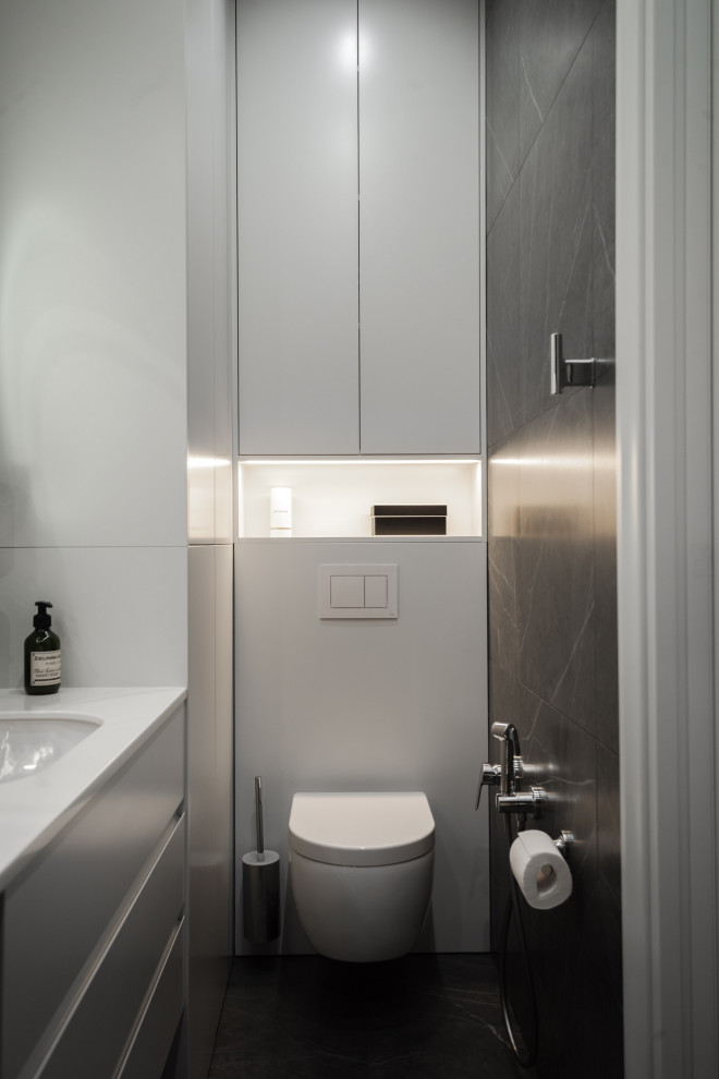 Просторная квартира в серых цветах