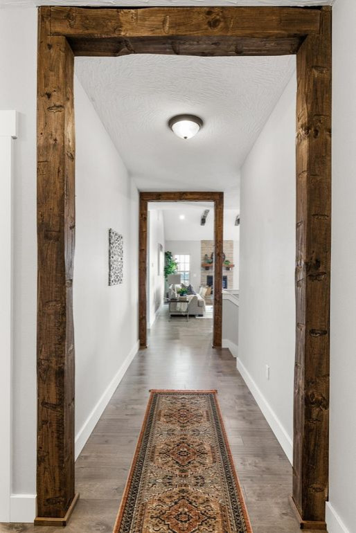 Hallway - rustic hallway idea