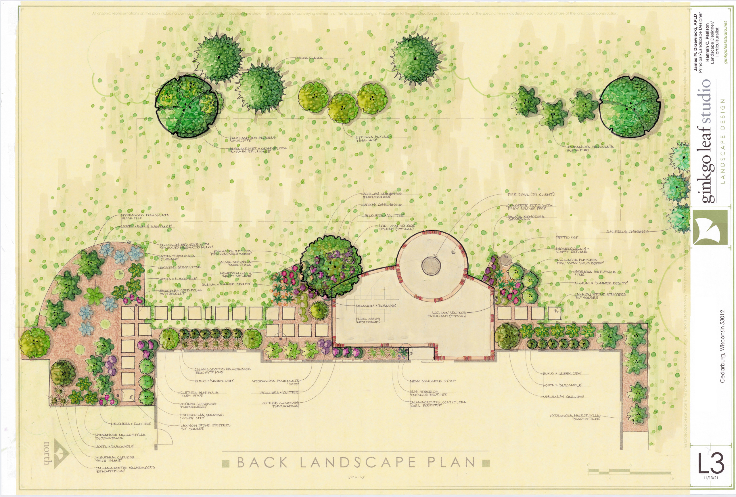 Traditional Backyard Landscape - Cedarburg, WI