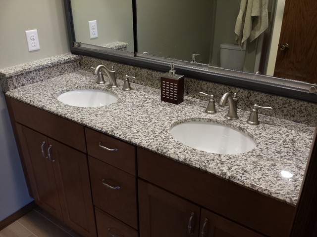Tiger Skin Granite Countertops Modern Bathroom Cedar Rapids