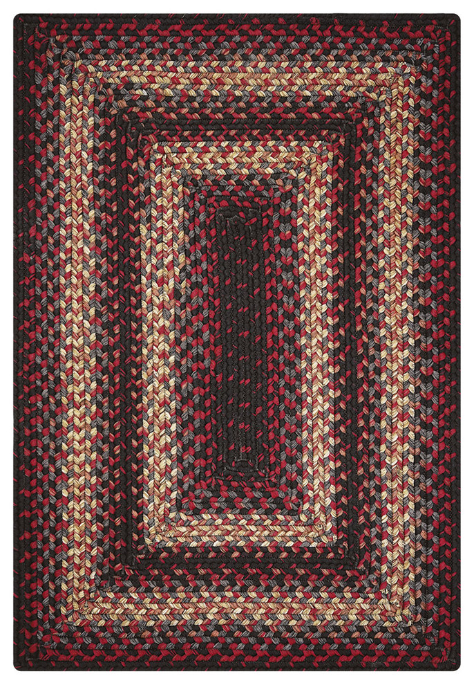 Homespice Decor 10" Square Montgomery Ultra Durable Braided Rug