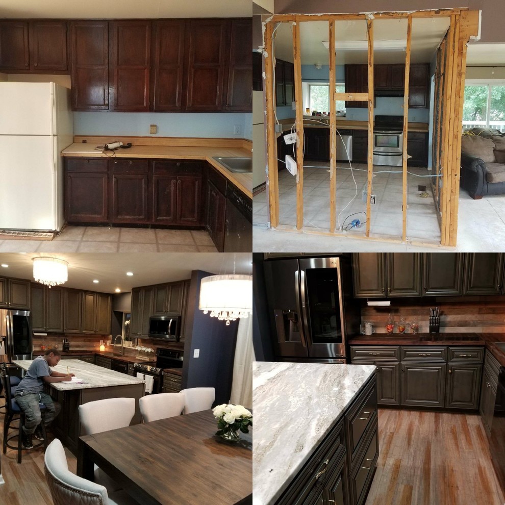 Example of a mountain style kitchen design in DC Metro
