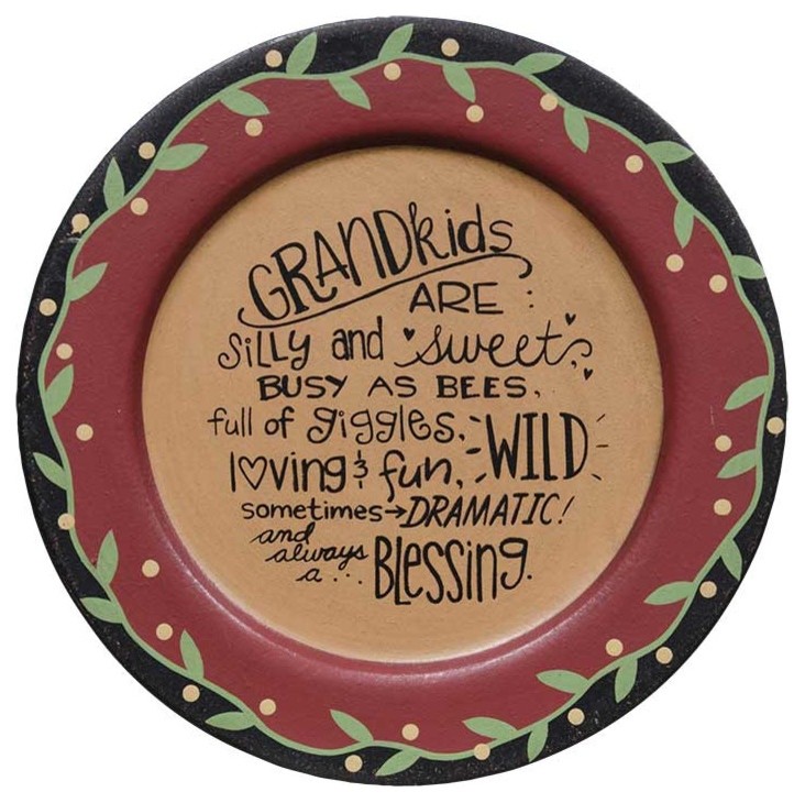 Grandkids Plate by The Hearthside Collection