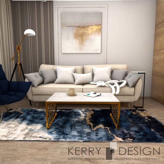 Гостиная в современном стиле 16 кв м