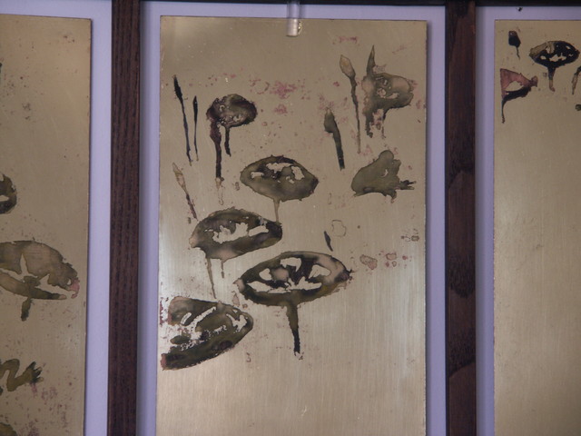 Triptyque Coquelicots - recto contemporain-plaque-decorative