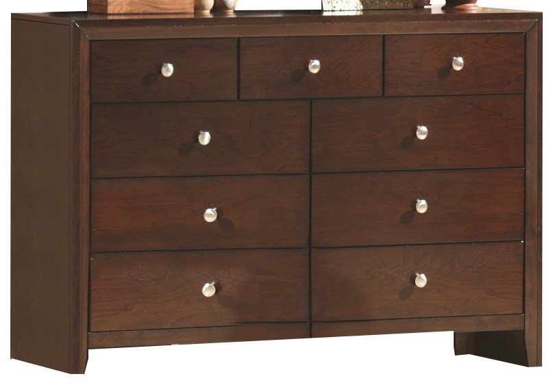Crown Mark Furniture Evan Dresser, Warm Brown B47001 Transitional