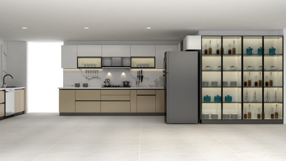Modular Kitchen in Faridabad Modern Kitchen Delhi by DESIGN