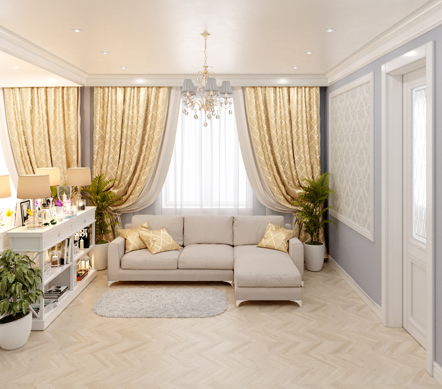 Interior Design in provice style