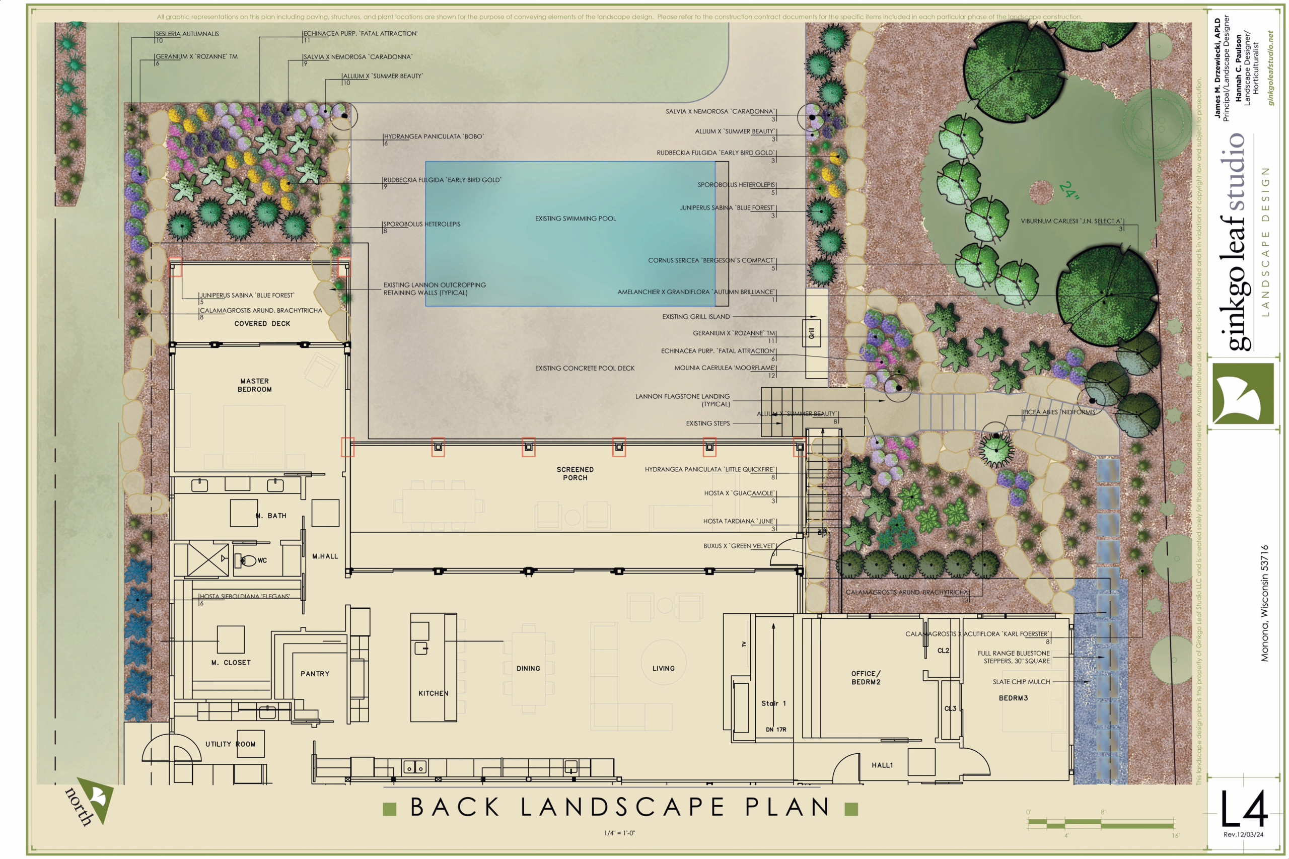 Modern Front + Back New Landscape - Monona, WI