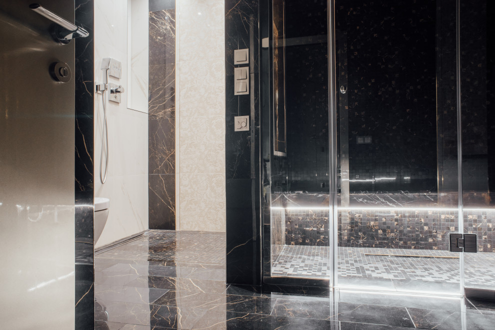 Хамам и душевое ограждение.