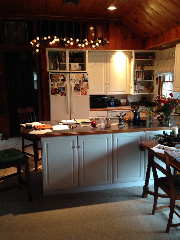 Before Photos: Harrisburg Kitchen with Plenty of Extra Storage, as well as Seati