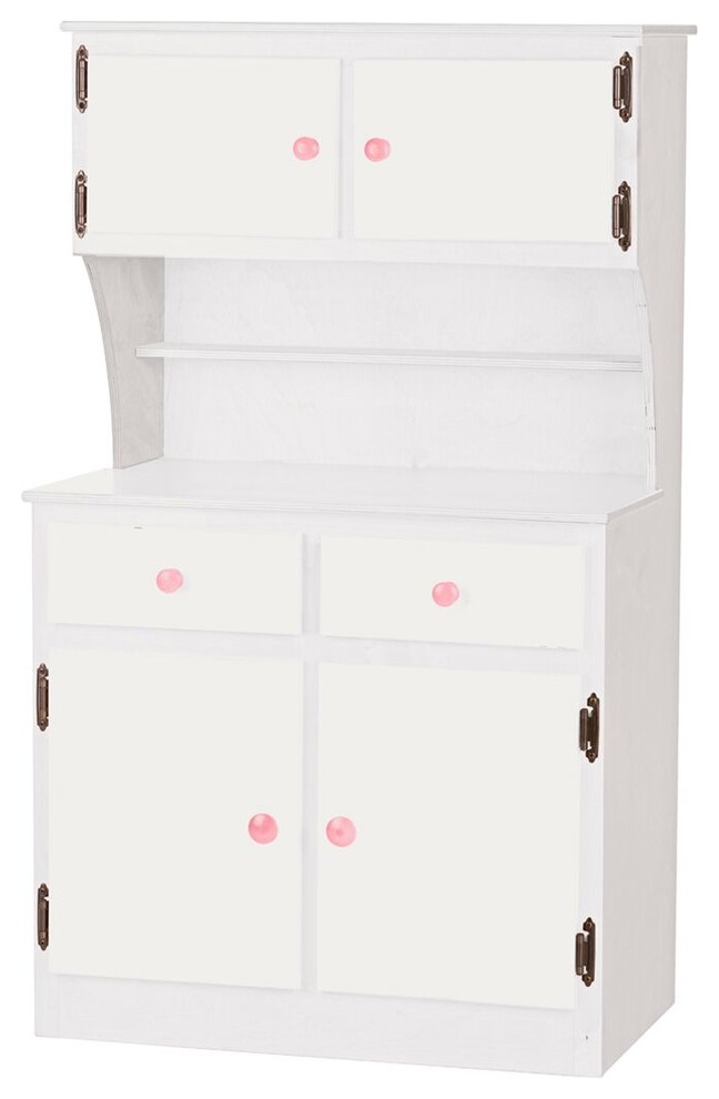 Preschool Play Kitchen Hutch Made USA Wood Furniture