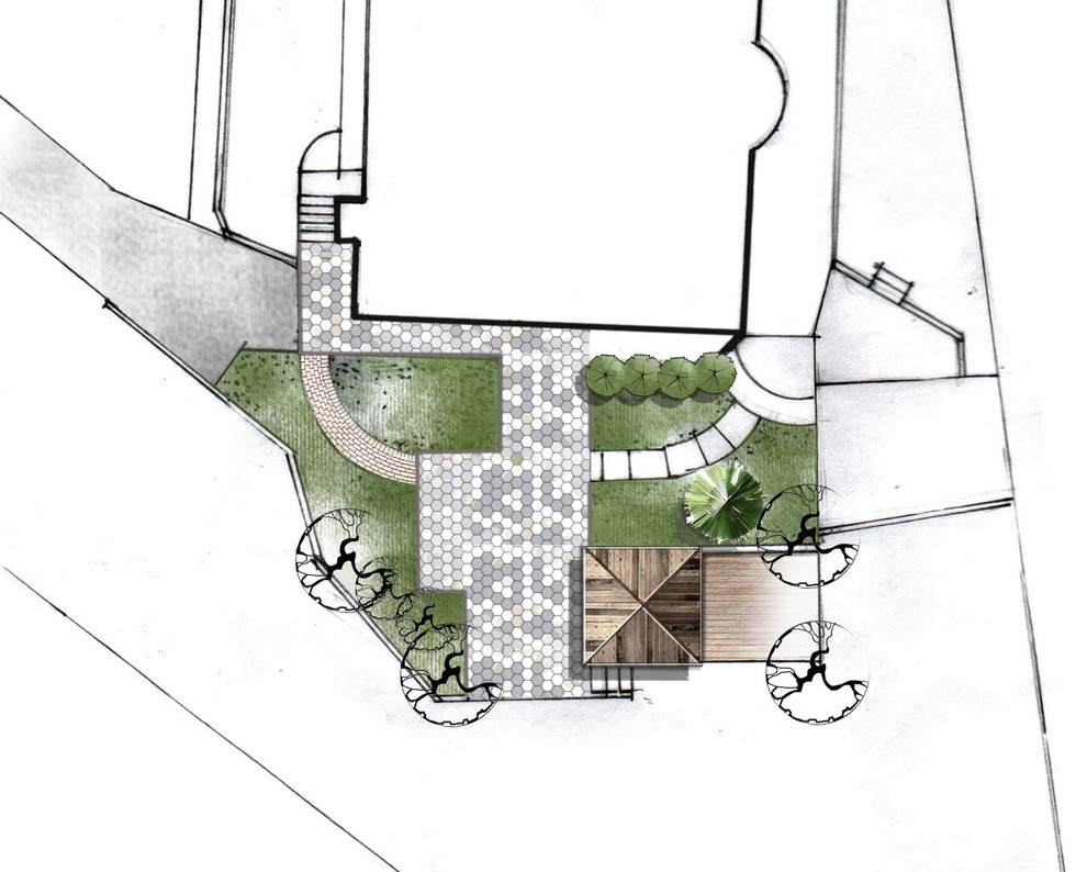 частичная реконструкция   территории жилого дома