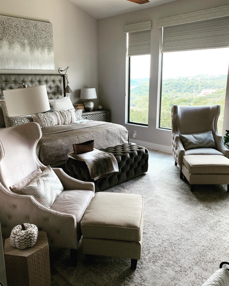 Bedroom - transitional bedroom idea in Austin