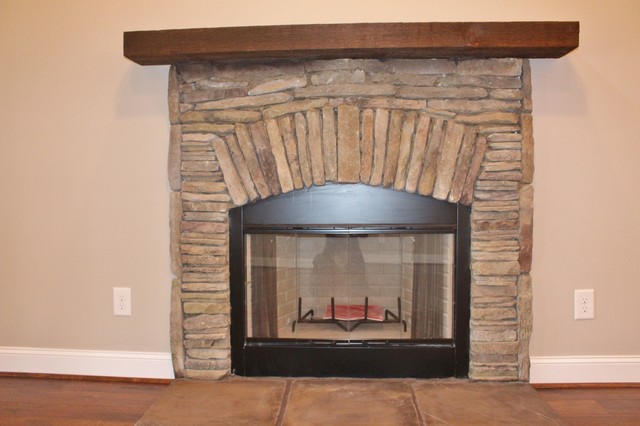 Briarwood Plan amerikansk-craftsman-vardagsrum