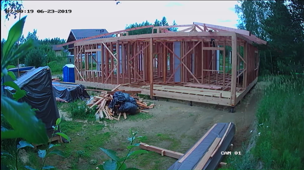 Одноэтажный загородный дом