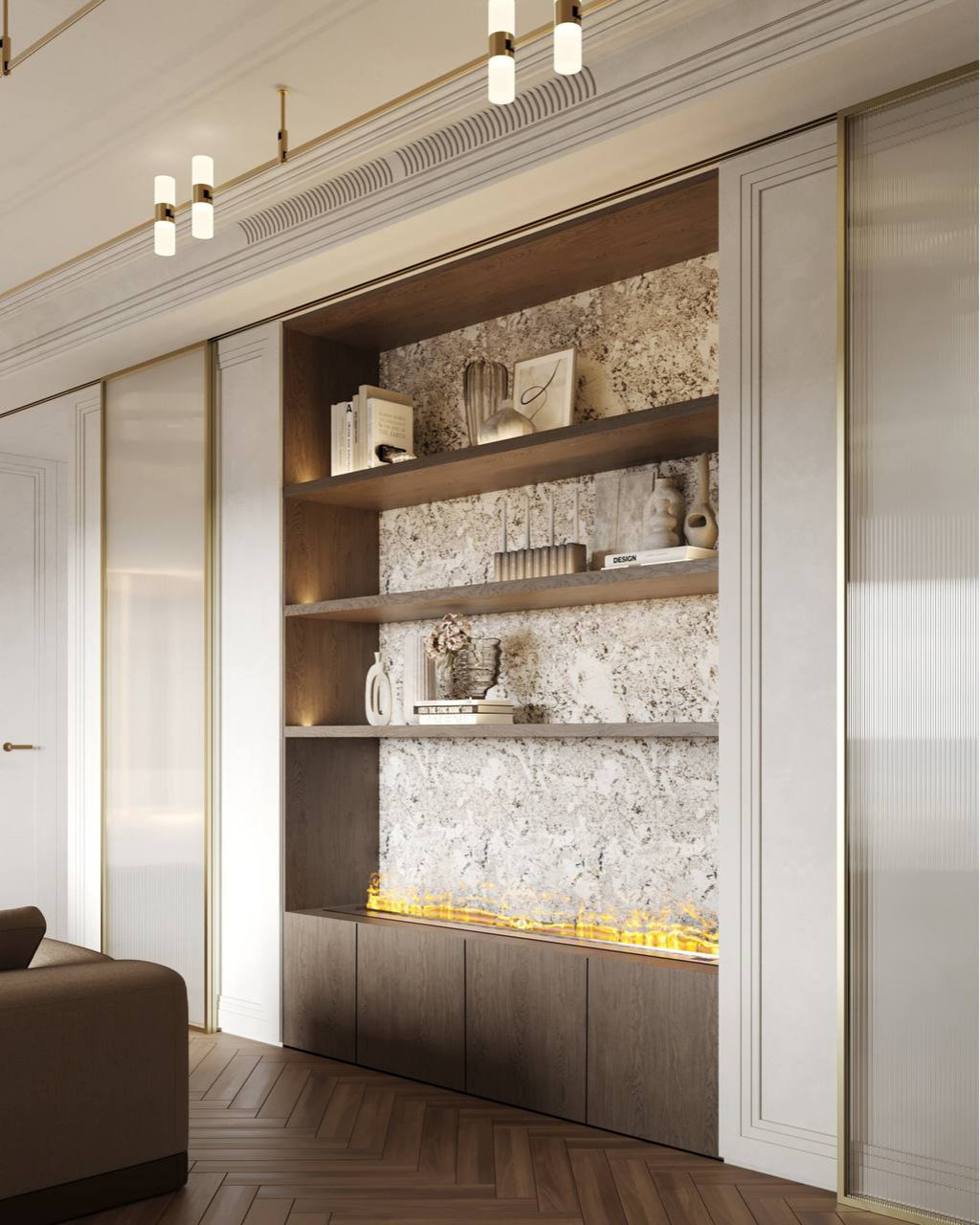 Уютная кухня-гостиная 51,1 м².