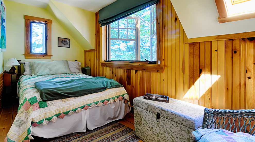 This is an example of a traditional bedroom in Portland Maine.