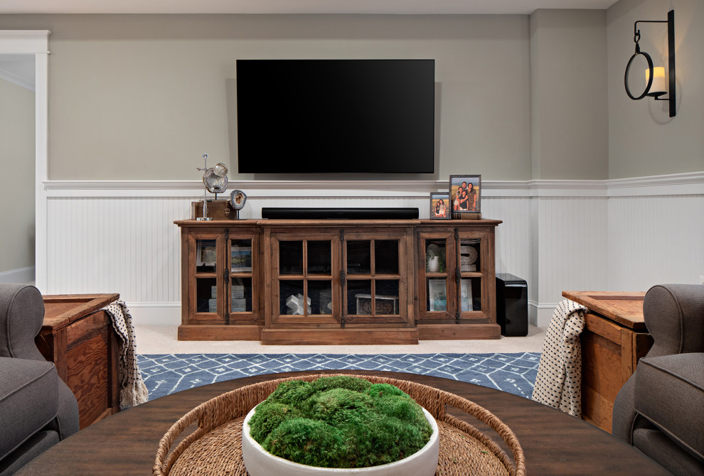 Example of a transitional basement design in DC Metro
