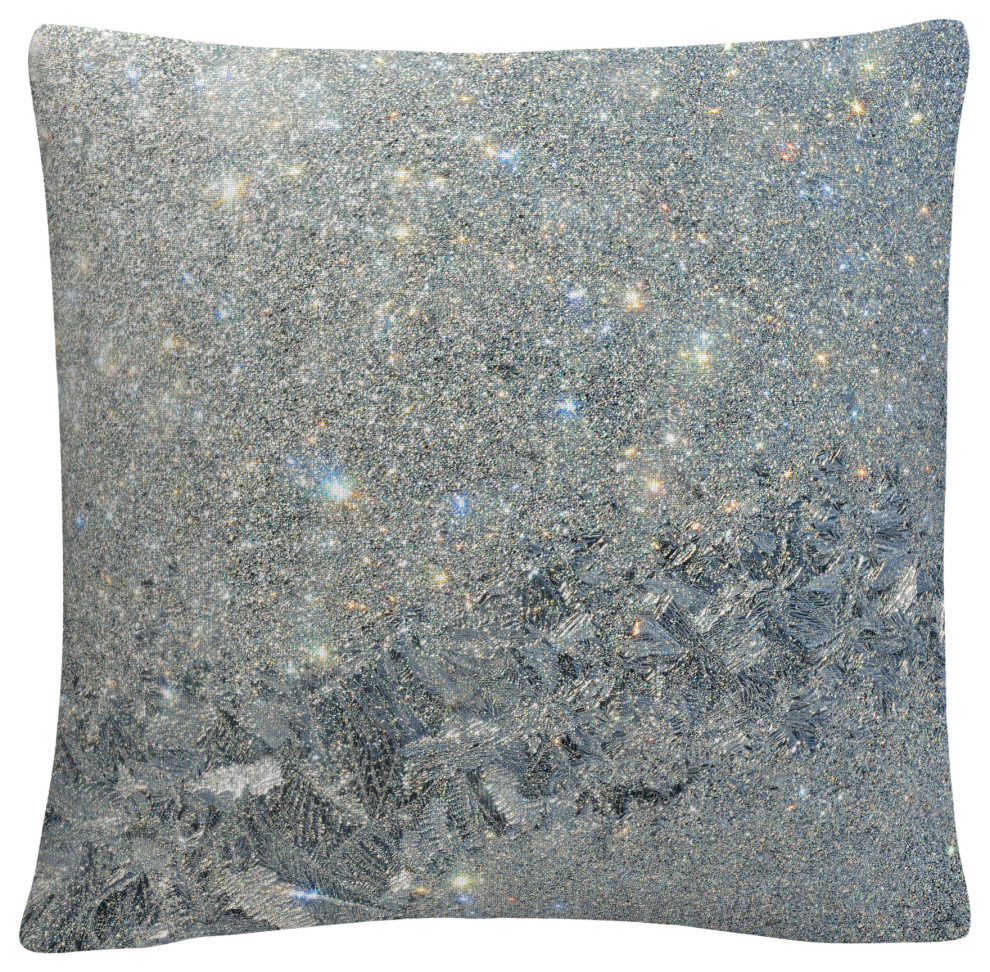 Kurt Shaffer 'Frost Pattern Sun Stars' Decorative Throw Pillow