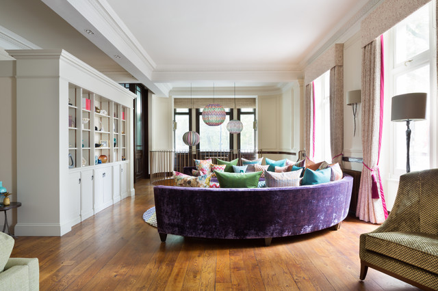 Hyde Park Apartment complete refurbishment eklektisk-dagligstue