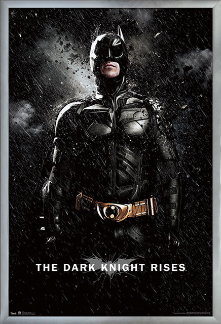 Dark Knight Rises Batman Rain Poster, 24.25