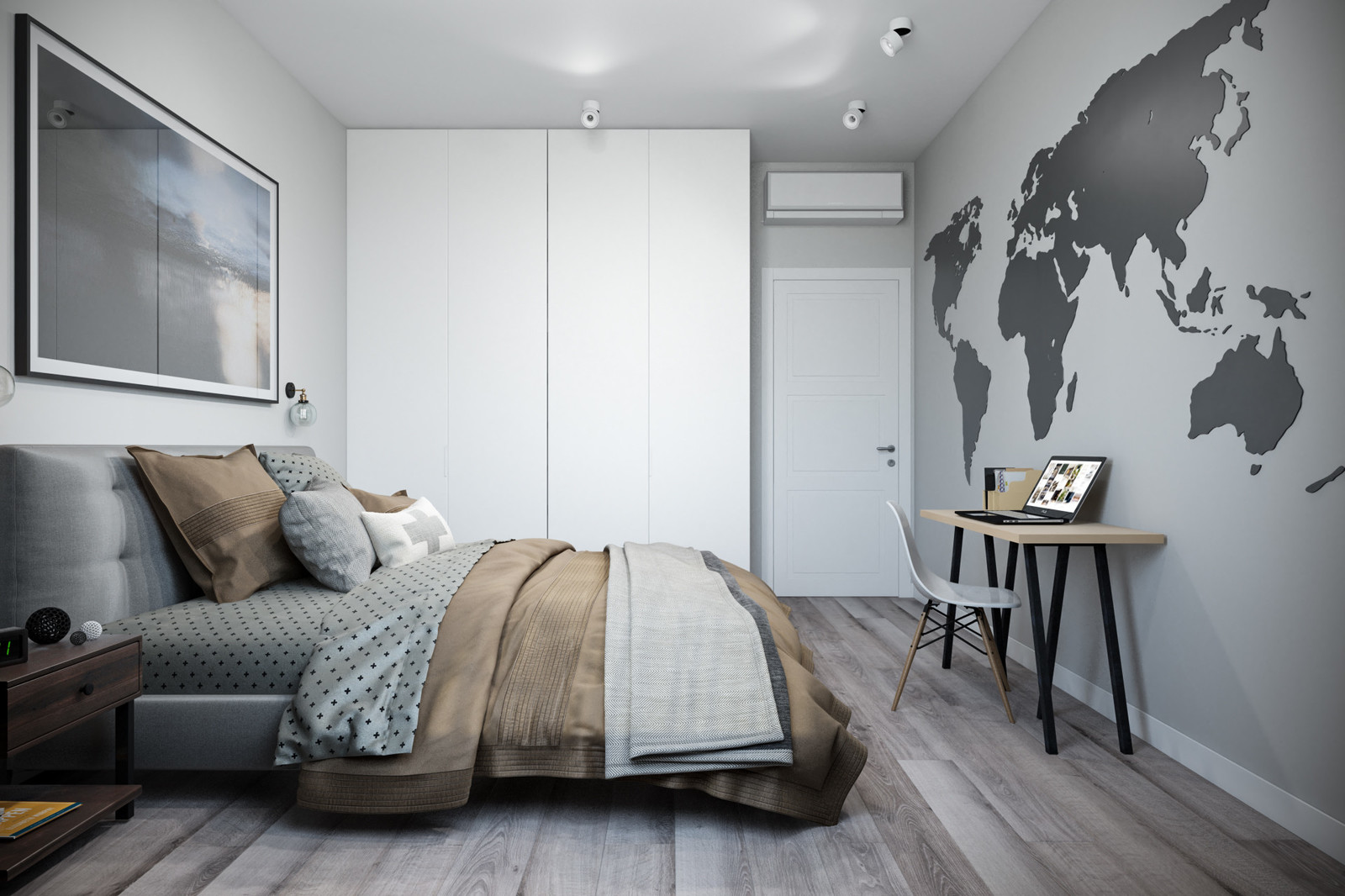 Квартира 57 кв.м. в Тетрис-холл г.Киев в индустриальном стиле