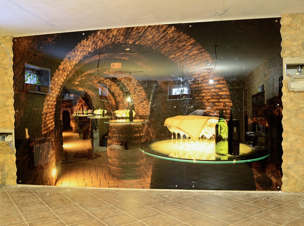 стеклянное панно