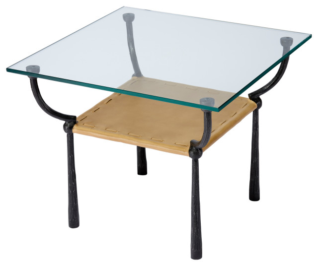 Renzo Iron Side table Transitional Side Tables And End Tables by Jamie Young Company Houzz