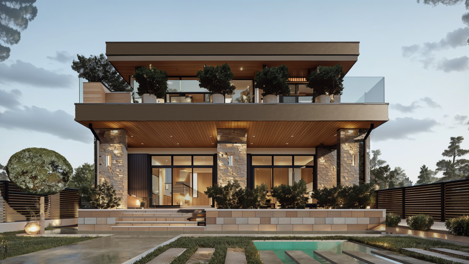 Дом на узком участке