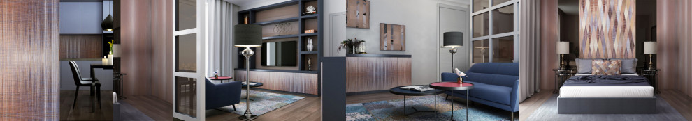 Решение интерьера декоративными приемами - Вариант 1