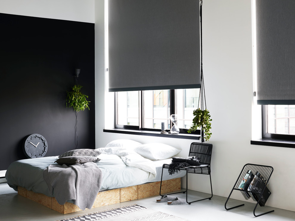 Contemporary bedroom in Copenhagen.