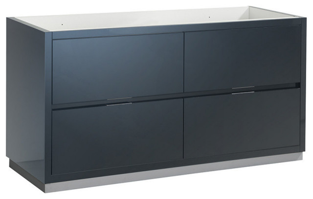 Valencia 60" Free Standing Bathroom Cabinet - Modern - Bathroom ...