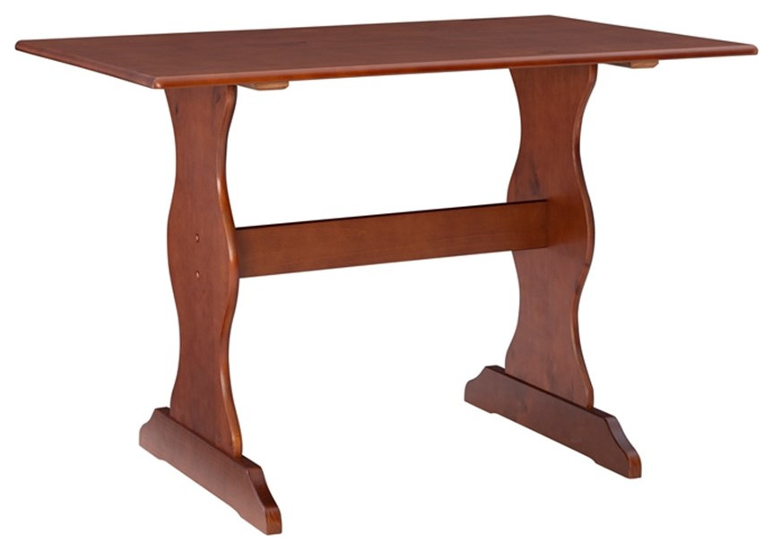 Linon Chelsea Wood Dining Table in Walnut